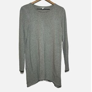 J. Jill Pure Jill gray Tunic dress Cotton Long Sleeve Top Beige Womens XS